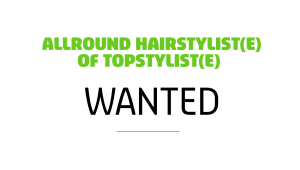 Vacature hairstylist topstylist