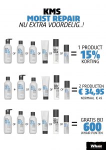 KMS Moist Repair actie bij Whair Kappers