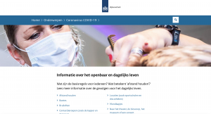 rijksoverheid website over corona met in de hoofdrol whair kappers