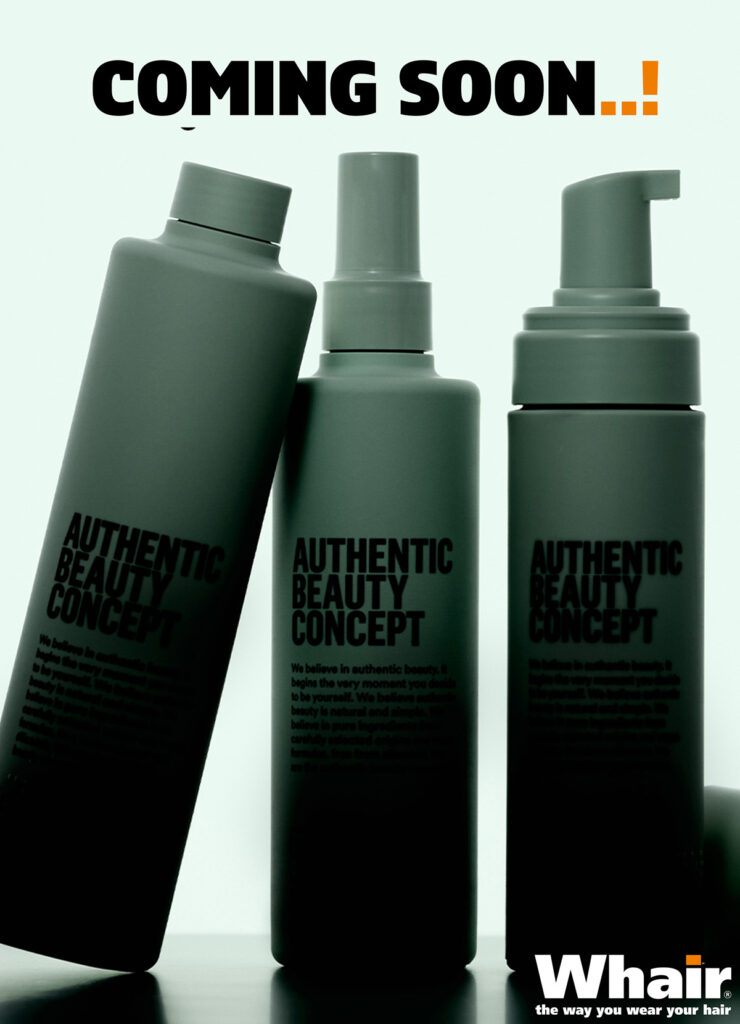 Authentic Beauty Concept Amplify lijn coming soon, drie producten voor gewichtloos volume bij fijn haar, binnenkort verkrijgbaar bij Whair Kappers in Hattem en Zwolle Stadshagen